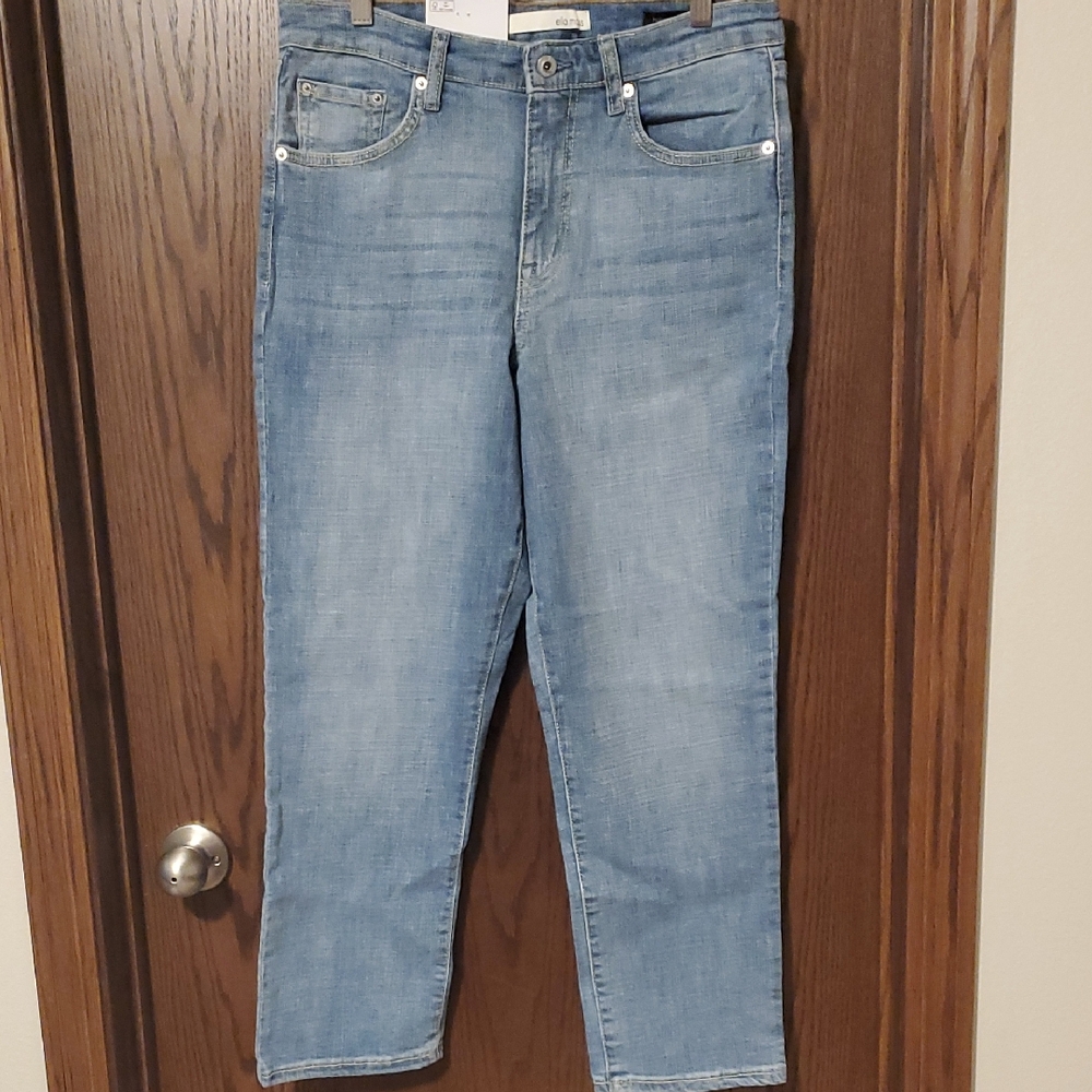 Ella Moss Womens High Rise Slim Straight Ankle Jeans Size 10 / 30